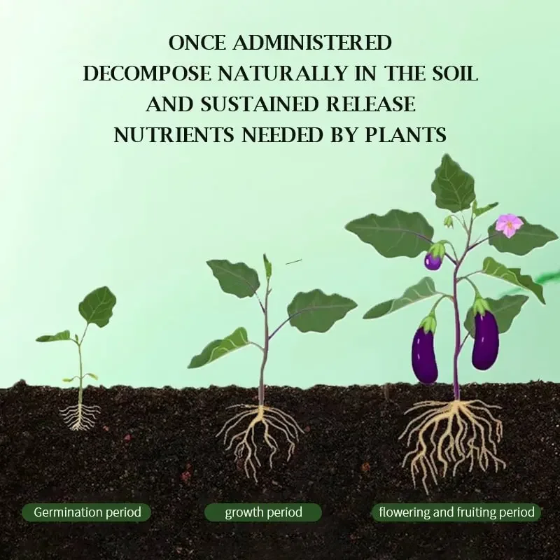 100g Gardening Universal Slow-Release Tablet Organic Fertilizer Plant Flowers Nitrogen Phosphorus Potassium Slow Release Agent