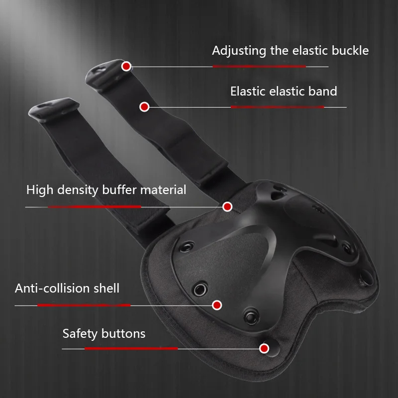 Equipo de protección táctico al aire libre, 4 Uds., rodilleras, coderas para ciclismo, montañismo, senderismo, protección para deportes al aire libre