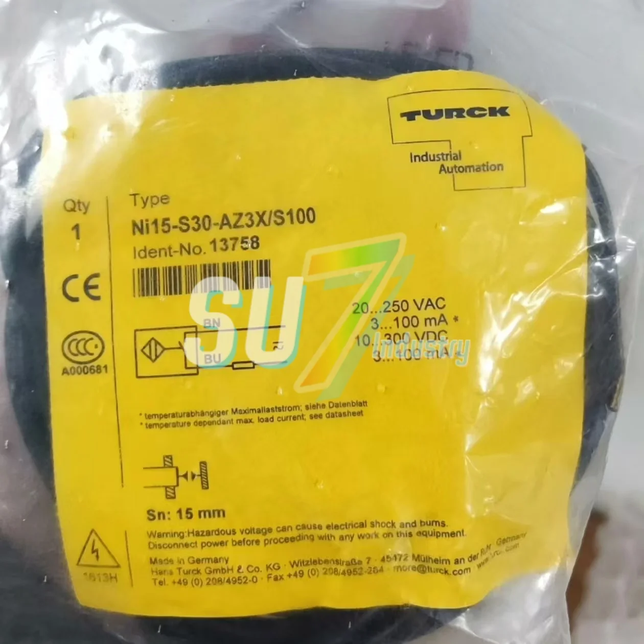 NI15-S30-AZ3X-S100    New In warehouse    Proximity Switch Sensor