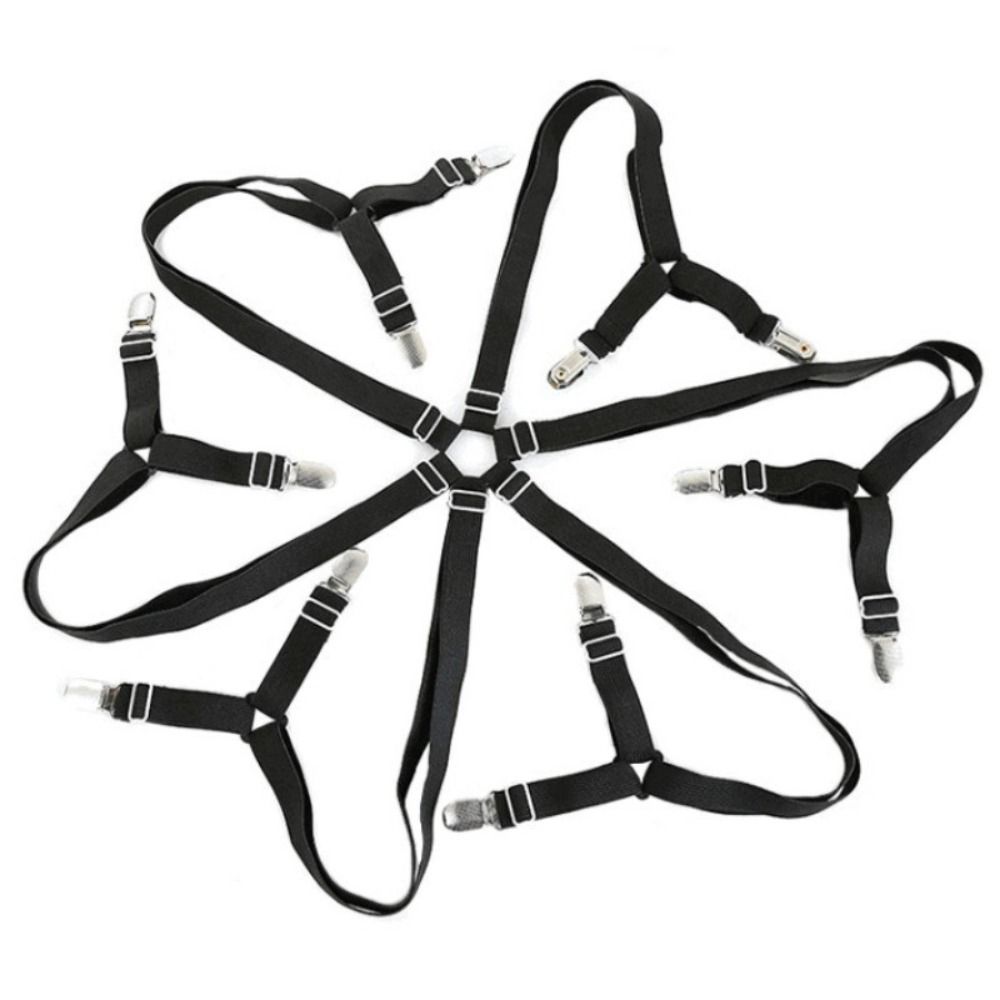 12 Clips Adjustable Elastic Bed Sheet Holder Mattress Clip Fasteners Cover Blankets Non-Slip Fixing Strap Grippers