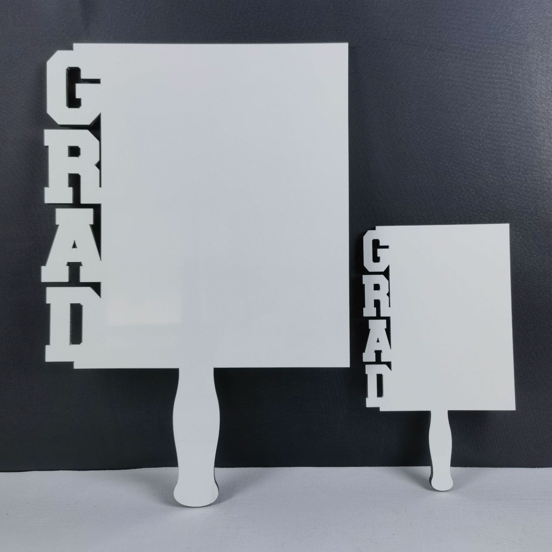 10 Teile/los 170x100x5mm 2025 Fans Sublimation Rohlinge Grad Fans Für Benutzerdefinierte Graduierung Speicher Geschenke