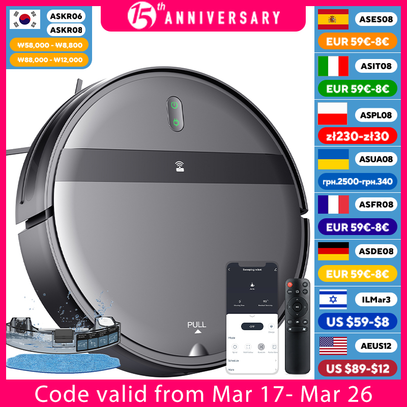 ZCWA G20Robot Vacuum Cleaner Auto Charging 6000Pa Power App Control Water Tank Wet Mopping Robot Vacuum Cleaner Electric Sweeper