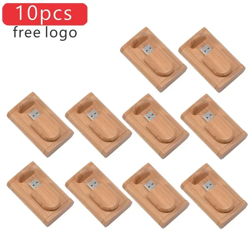 JASTER 10 unids/lote (LOGO personalizable) unidad Flash USB 2,0 Pendrive de madera 4GB 8GB 16GB 32GB 64GB 128GB memoria Stick regalo de boda