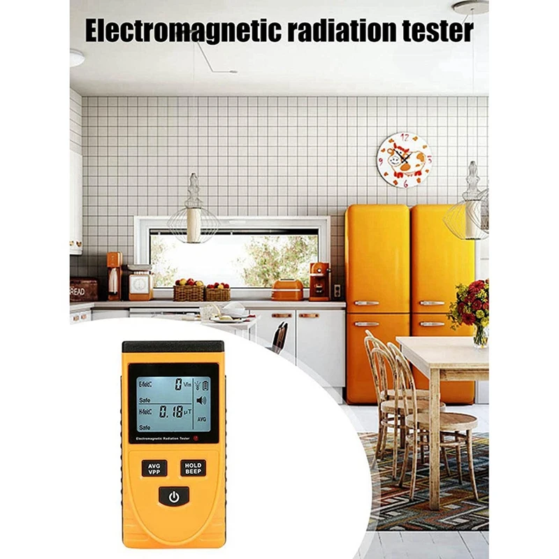 2025 New-2X Socket Radiation Detection,Portable Dosimeter Counter With LCD Display, Radioactive Detector GM3120