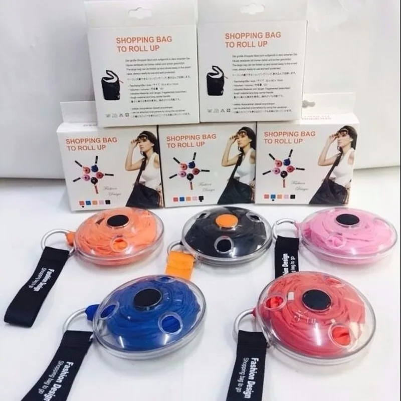 1 PC พับและยืดกระเป๋าซูเปอร์มาร์เก็ตสะดวกช้อปปิ้งกระเป๋าหมุนกระเป๋าขนาดเล็กช้อปปิ้งกระเป๋า