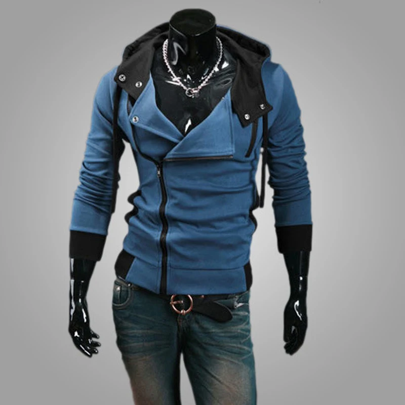Sudadera con capucha informal para hombre, ropa de calle ajustada con cremallera, cárdigan, sudaderas con capucha, ropa deportiva negra, chaqueta con capucha para hombre 2024