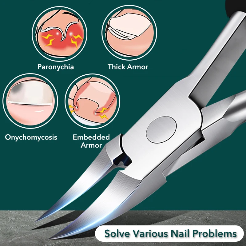1 szt. Profesjonalny materiał obcinacz do paznokci u stóp na wrastające grube paznokcie u stóp NippersTrimmer Cutter Manicure Pedicure akcesoria narzędzie