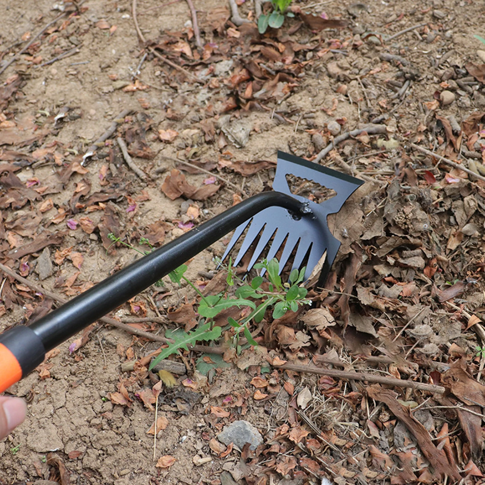 โลหะวัชพืชทําความสะอาดพลั่ว 2 In 1 Garden Rake สแตนเลส 5/6/8/11 ฟัน Dual Headed Weeding เครื่องมือสําหรับสวนกําจัดวัชพืชเครื่องมือ