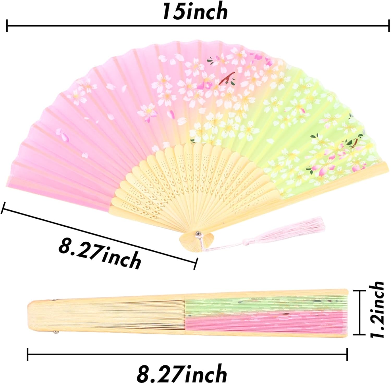 Ручной веер, винтажный шелковый складной ручной веер, китайские бамбуковые веера, подарки, женские танцевальные ручные вееры, косплей, реквизит для свадебной вечеринки, украшение