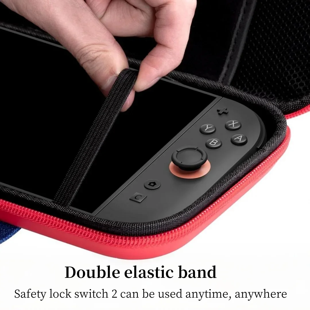 Slim Travel Case for  Switch 2 Accessories, Waterproof EVA Hard Shell  Protective Carrying Storage Hand Bag NS 2，Switch 2 casing