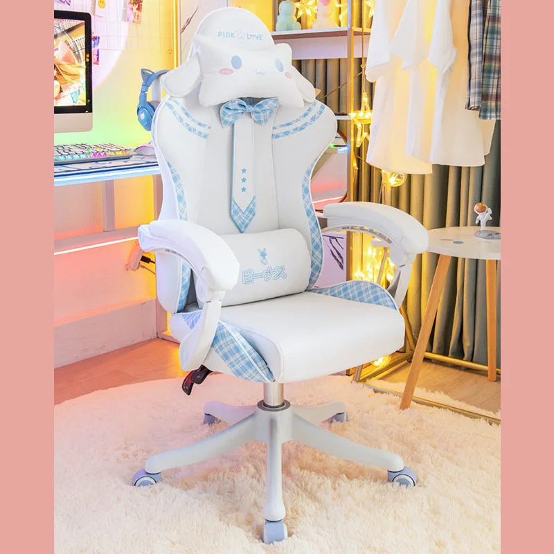 2023ลดกระหน่ำ JK Kursi GAMING น่ารักสีชมพูผู้หญิงญี่ปุ่นโรตารี่อัพเกรดได้สำหรับเด็กผู้หญิงญี่ปุ่นสำนักงานบ้าน