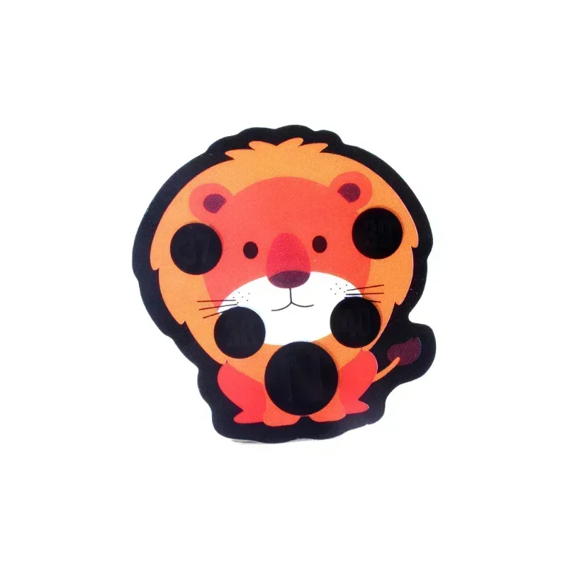 Bebé lindo dibujos animados Animal pegatina frente cabeza tira cuerpo fiebre termómetro niños seguridad cuidado del bebé termómetro