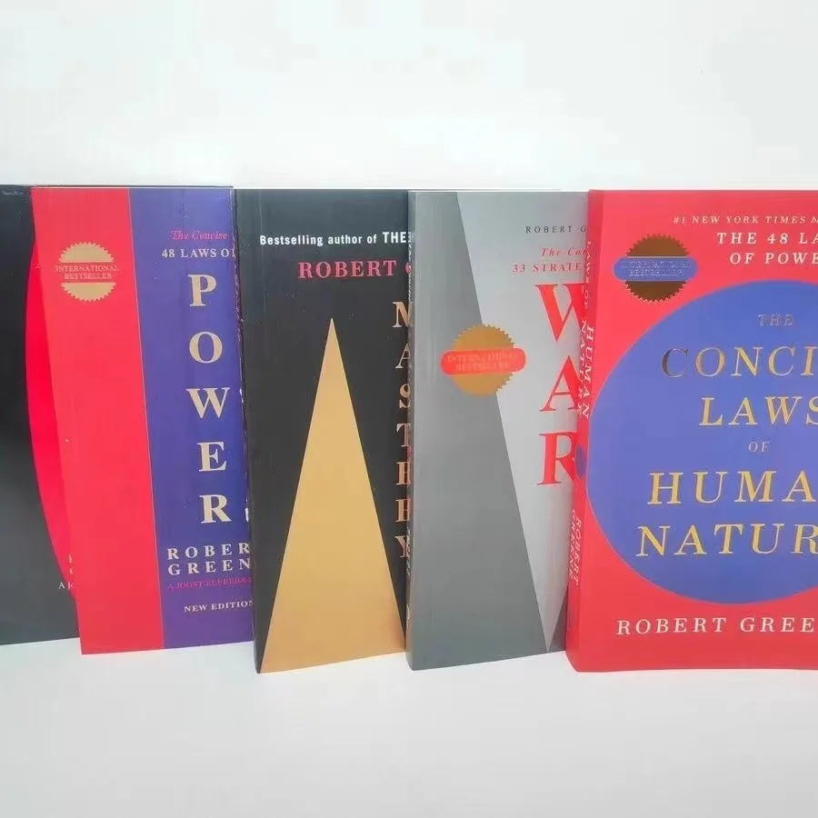 ロバート・グリーン著 5 冊/セット The Concise 48 Laws Of Power;人間性の簡潔な法則;誘惑とマスタリーの芸術: 戦争