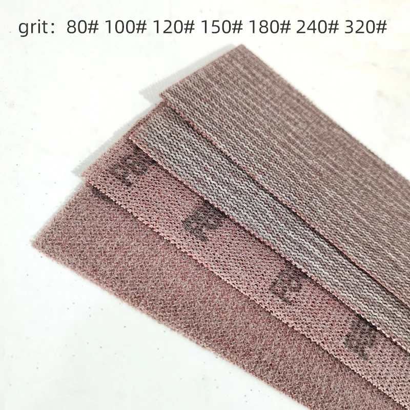 5 PCS ATPRO 70MM 420MM Mesh Back Velvet Sandpaper Suitable For MIRKA Rectangular Mesh Gauze Large Area Sanding
