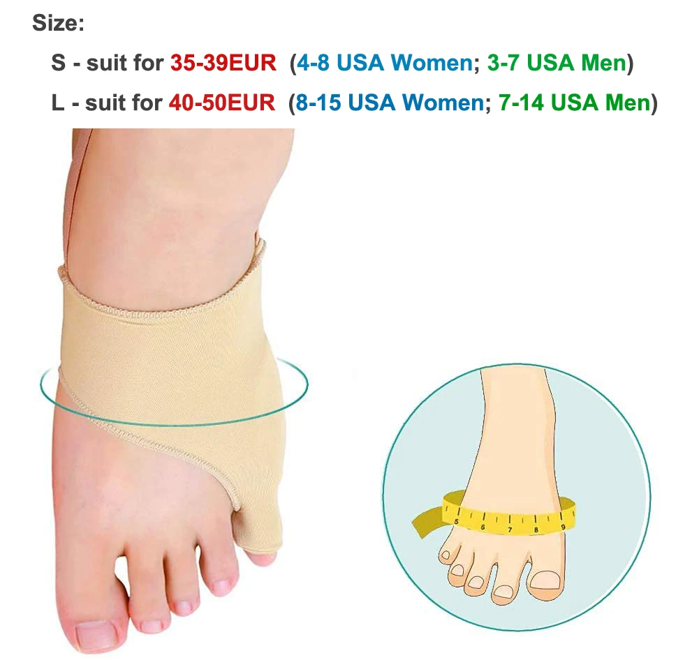 1 Đường May Bunion Corrector Miếng Nẹp Cho Bunion Pinky Ngón Chân Cứu Trợ Ngón Chân, Cực bé Làm Quen Phân Cách Với Chống Trơn Trượt