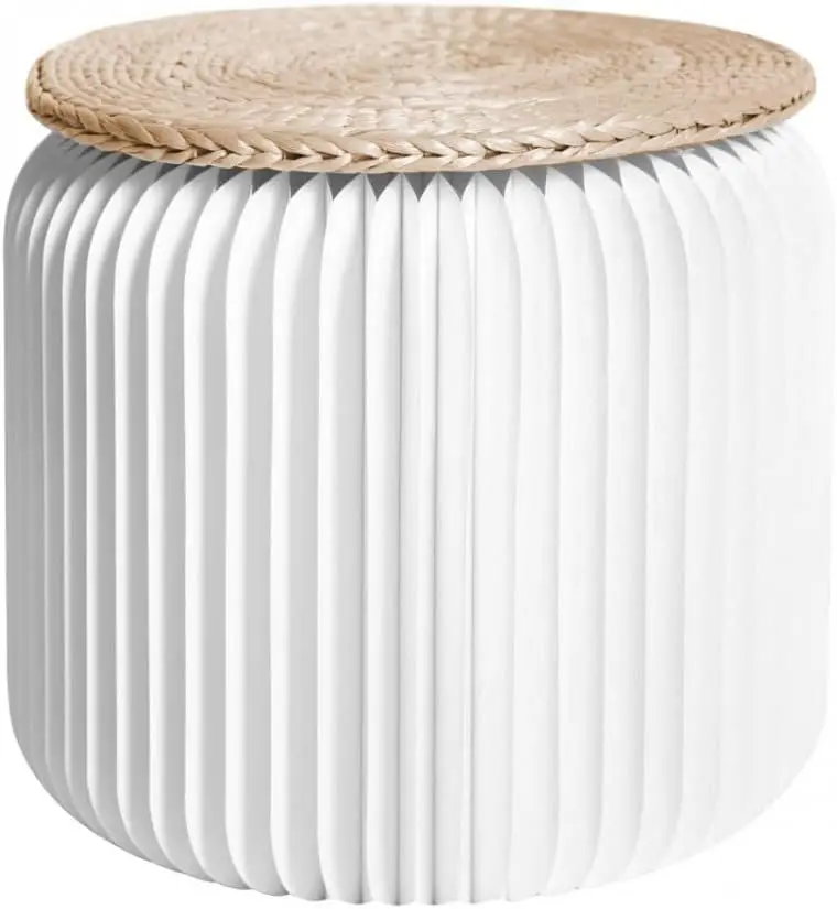 Klapphocker, 28cm, KeramikweißStühle und Hocker, geeignet für alle Arten von Menschen
