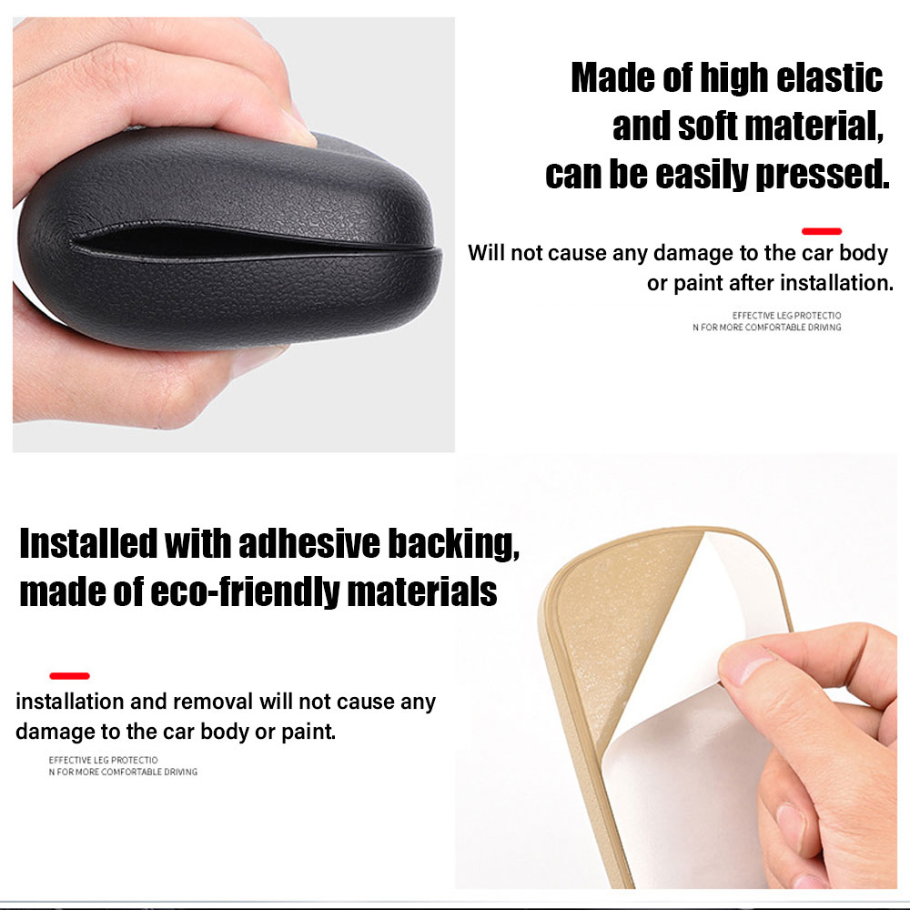 1x รถเข่า Pads ขารถขา Rests เข่า Pads รถประตูควบคุมขา Pads Universal Foot Pads Auto Armrest