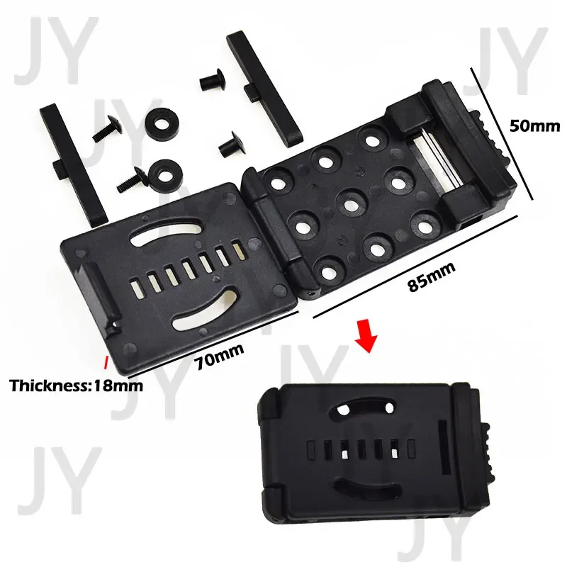 DIY Multi-Function Quick-K Sheath เครื่องมือคลิปคลิปเอวยุทธวิธีกลับคลิปไฟฉายมีดแขนการปรับเปลี่ยนอุปกรณ์เสริม