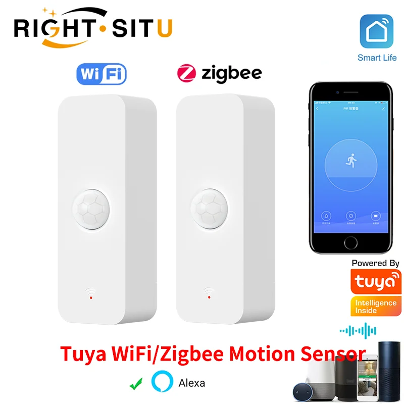 Tuya WiFi Zigbee PIR датчик движения умный дом инфракрасный детектор человеческого тела безопасность умная жизнь работает с Alexa Google Home