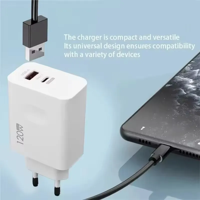 120W Multi port Charger Turbo Fast EU US UK Hypercharge PD Adapter For Xiaomi 13 12 11 Ultra Rapid Charging Adapter 2025