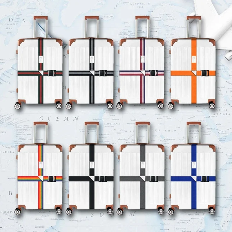 Prácticas correas de equipaje ajustables, Bungees portátiles, fácil viaje, cinturón reutilizable necesario, protege artículos de accesorios para maletas