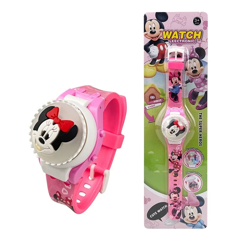 ใหม่ Spiderman นาฬิกาเด็กสําหรับชายการ์ตูน Hello Kitty เด็กหมุนนาฬิกา Flash Light Sanrio ของเล่นเด็กนาฬิกาของขวัญ