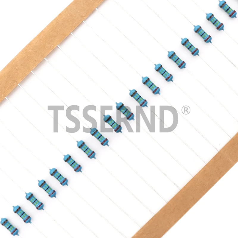 300Pcs 600Pcs 1/4W 금속 필름 저항기 키트 세트 30 값 저항기 팩, 10ohm ~1M 저항 1% 저항기 세트