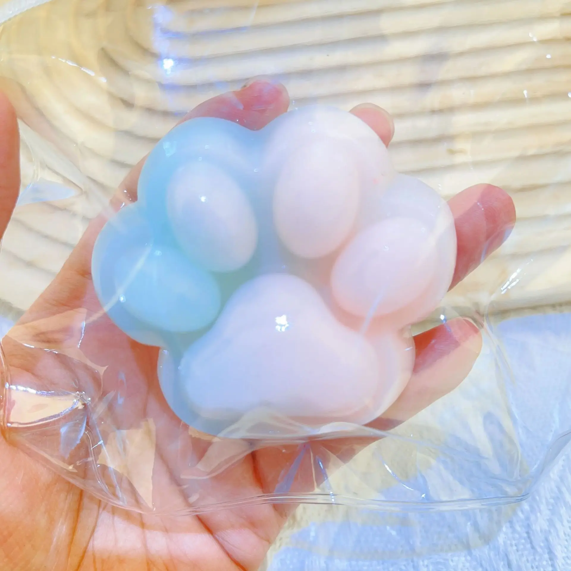 SimulationCat Paw Squishy Fidget ของเล่นตุ๊กตาน่ารัก Cat Paw ซิลิโคนช้า Rebound Pinch Decompression ของเล่นความเครียด Release Vent ของเล่น