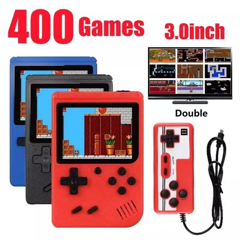 Portable Retro Games Console Handheld Game Players for Game Boys and Girls Built-in 400 Games Portable Video Game Console