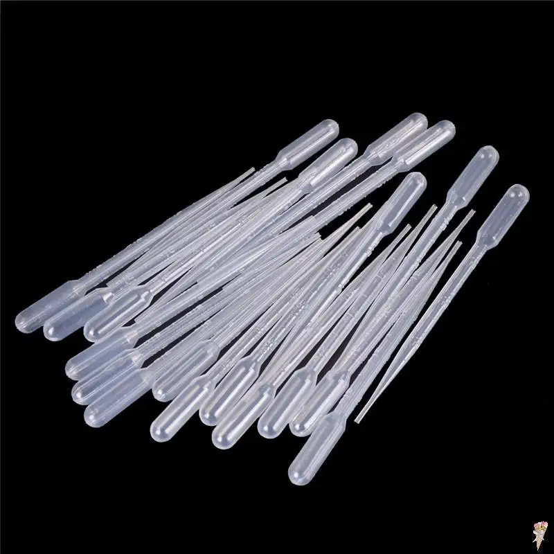 10/20PCS pipette di trasferimento 3ml pipette trasparenti in plastica monouso sicuro contagocce trasferimento pipette graduate forniture di laboratorio
