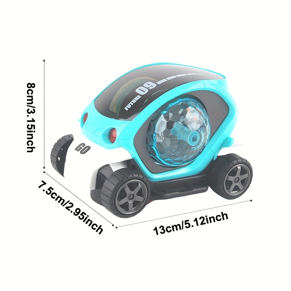 Roterend auto-voertuig speelgoed 360° °   Flips met verlichting Muziek Automatische elektrische auto Speelgoed voor peuters Jongens Meisjes Verjaardagscadeau voor kinderen