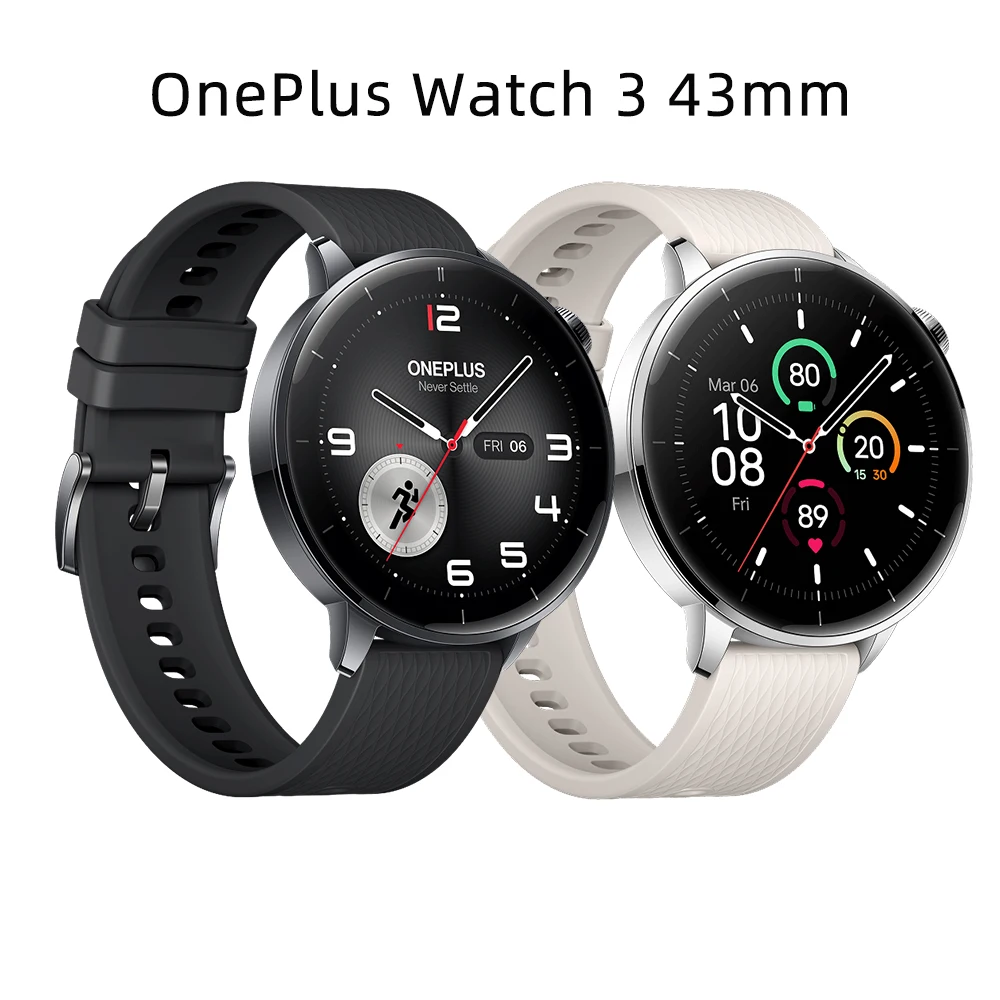 Globalna wersja OnePlus Watch 3 Smart Watch 1,5-calowy wyświetlacz AMOLED 32 GB pamięci Snapdragon W5 Wear OS firmy Google IP68