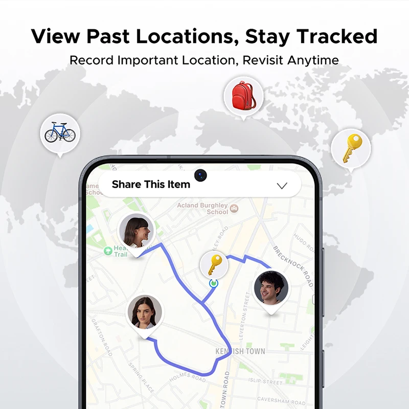 UGREEN Bluetooth-трекер для Samsung Galaxy, GPS-локатор Smart Tag, устройство слежения, поиск предметов для ключей, кошелька, багажа, домашних животных