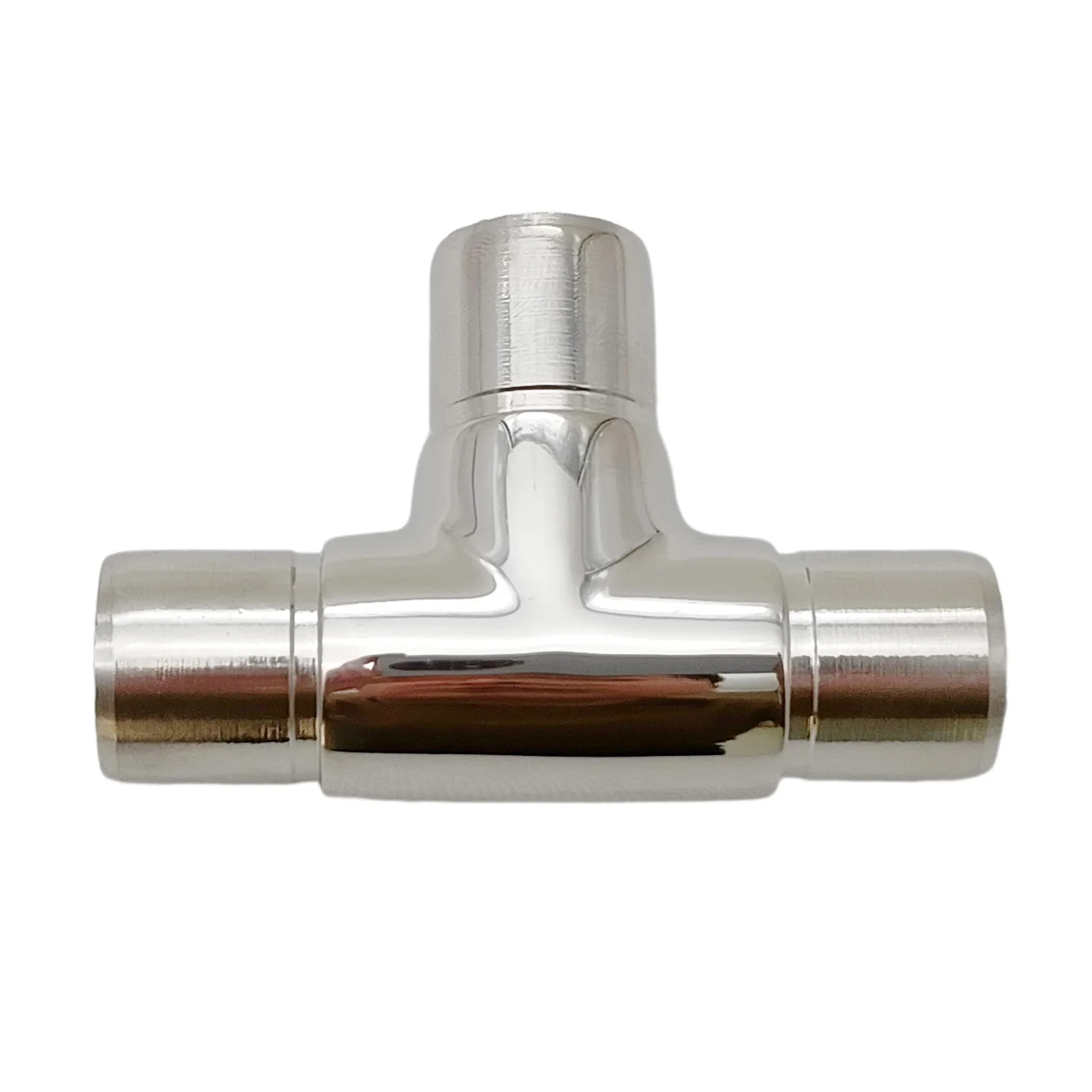 4PCS สแตนเลสสตีลในร่มหรือกลางแจ้งราวบันได T Connector 3 Way Handrail Joiner