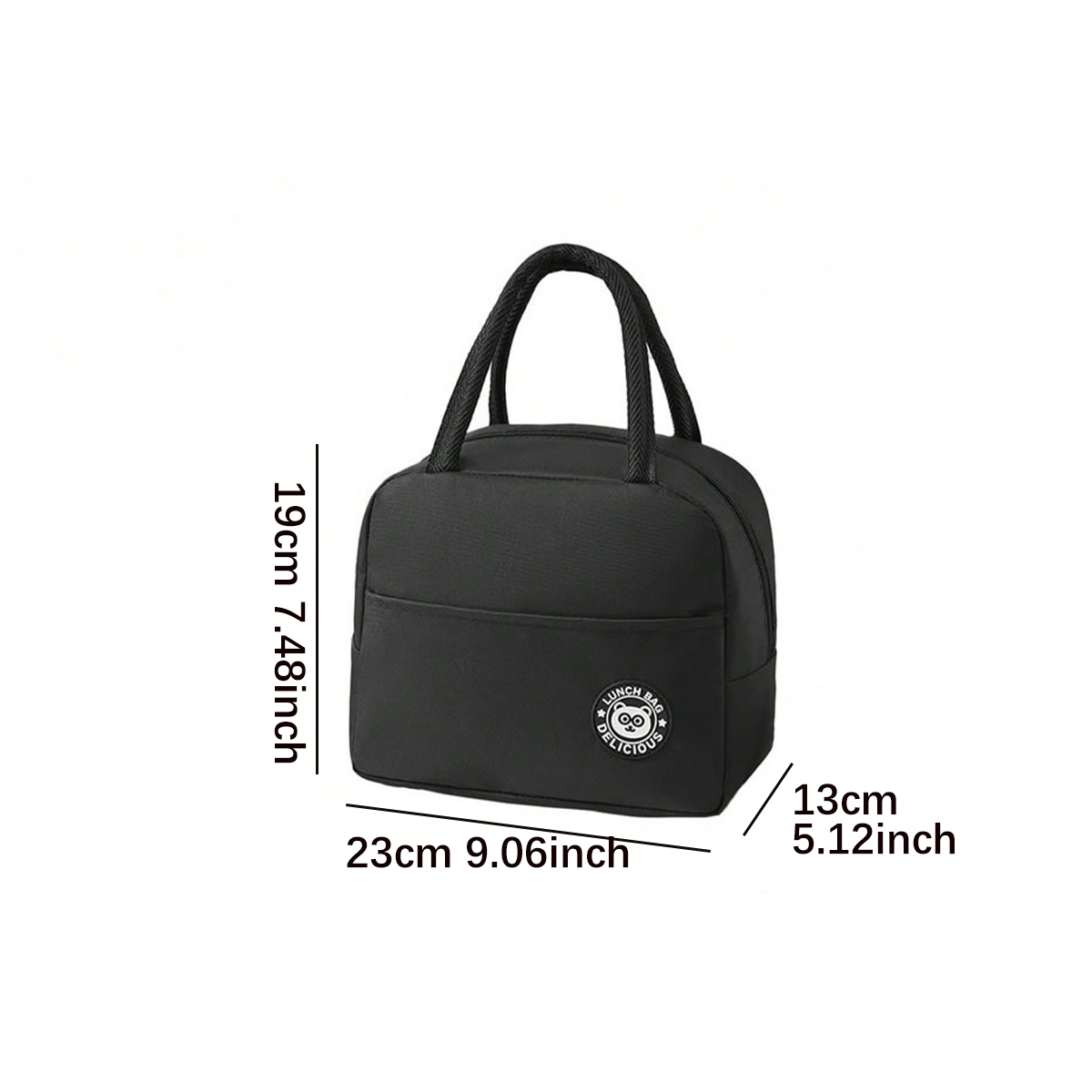 1 borsa isolante di grande capacità, borsa per il pranzo portatile, borsa per il riso all'aperto, borsa Bento, borsa per il pranzo per studenti, borsa Bento in foglio di alluminio