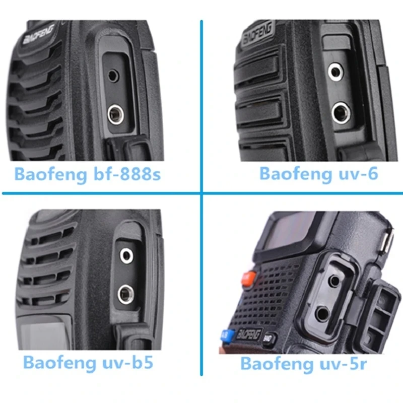 10PCS Walkie Talkie Headset QuanSheng UV-K5 Hörer UV-K6 UV 5R Plus DM-1701 888s DMR Kopfhörer Zwei weg Radio Zubehör