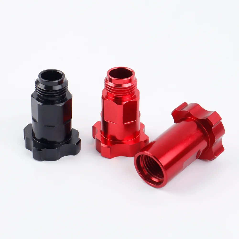 Quick Connector Spray Gun Adapter M16x1.5 Red & Black G3/8 External M16x1.5 Red Internal Airbrush Adapter Disposable Paint Cup