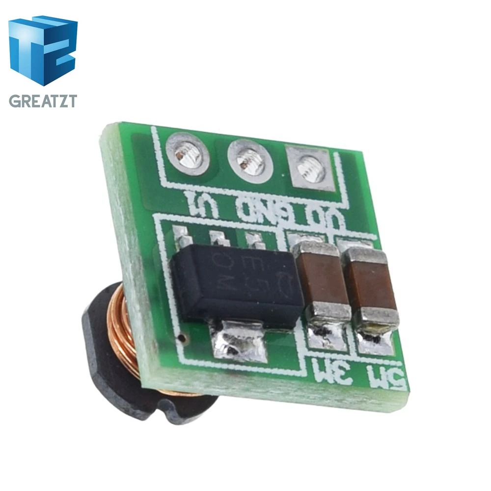 GREATZT 1 шт./5 шт. 0,9-5 В до 5 В DC-DC повышающий модуль питания, плата повышающего преобразователя напряжения 1,5 В 1,8 В 2,5 В 3 В 3,3 В 3,7 В 4,2 В до 5 В