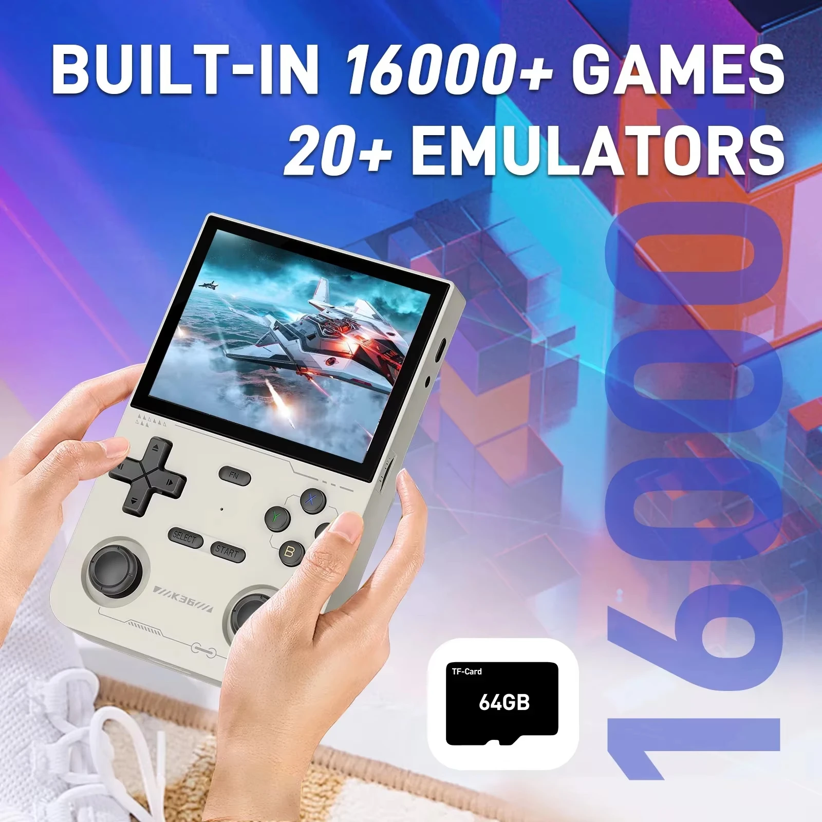 Open Source K36 Retro Handheld draagbare videogameconsole R36S voor PS1/PSP/DC/N64/SS 3,5 inch IPS-scherm Voorkeursgeschenk