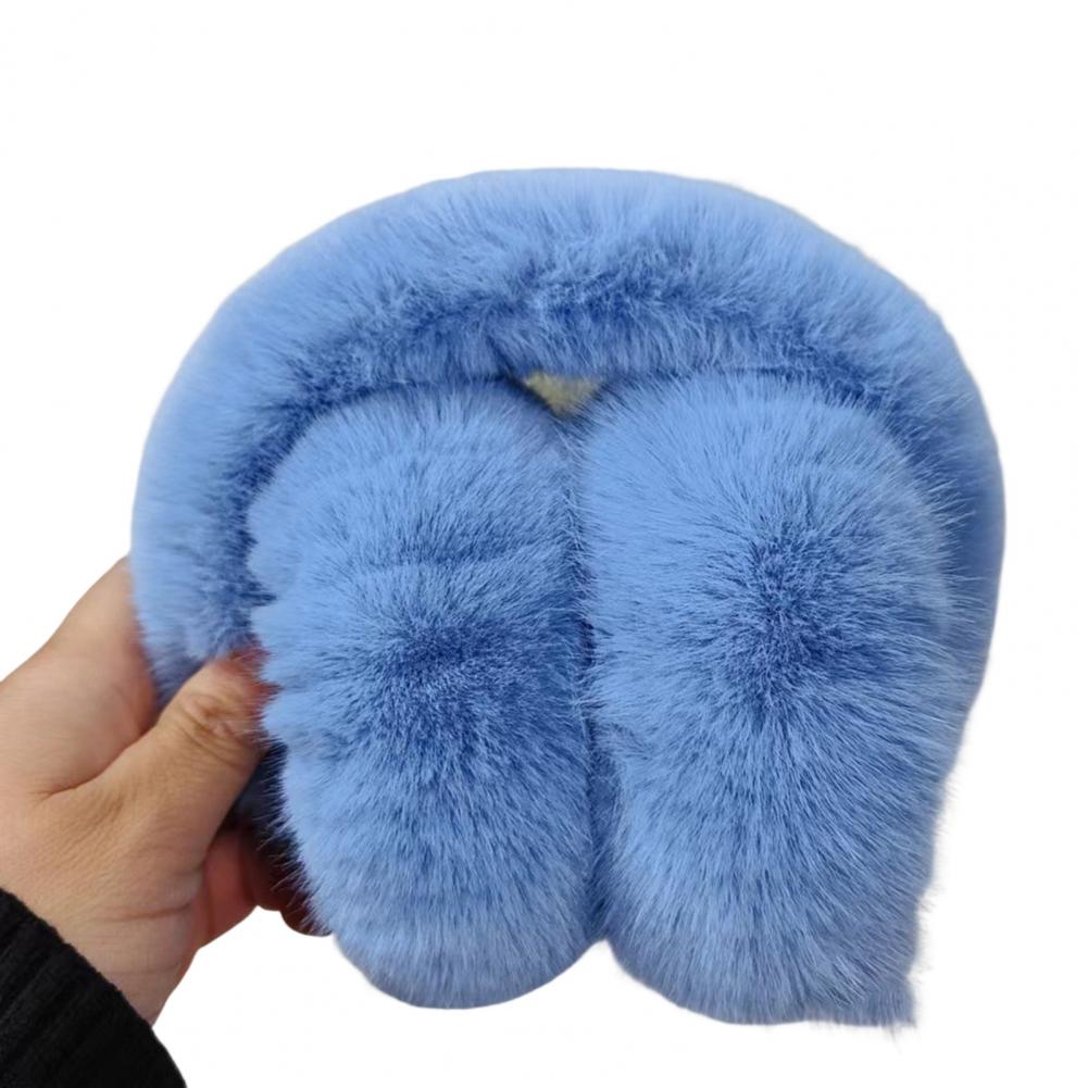 Orejeras de invierno Unisex, diadema esponjosa, diadema elástica antideslizante, piel de felpa suave y gruesa, calentador de oídos para hombres y mujeres