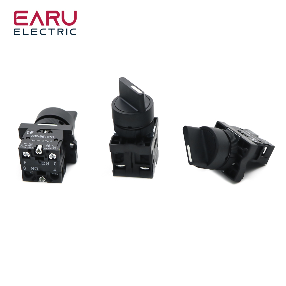 XB2-ED21 XB2-ED25 XB2-ED33 XB2-ED53 2 3 положения 1NO1NC 1NO 2NO с фиксацией мгновенного выбора поворотного кнопочного переключателя