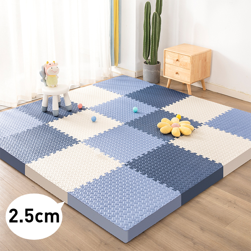 Esteras de rompecabezas de 2,5 cm de espesor para bebé, Alfombra de rompecabezas entrelazada para niños, almohadilla de escalada suave, esteras de juego de Tatami para sala de estar de EVA