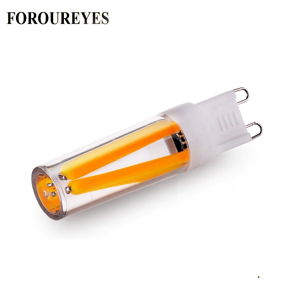 Ultra helle G9 led-lampe Dimmbar Keramik 110 V 220 V Glühbirne 1 Watt 2 Watt 4 Watt Filament COB lampe Ersetzen Halogenlicht für Kronleuchter
