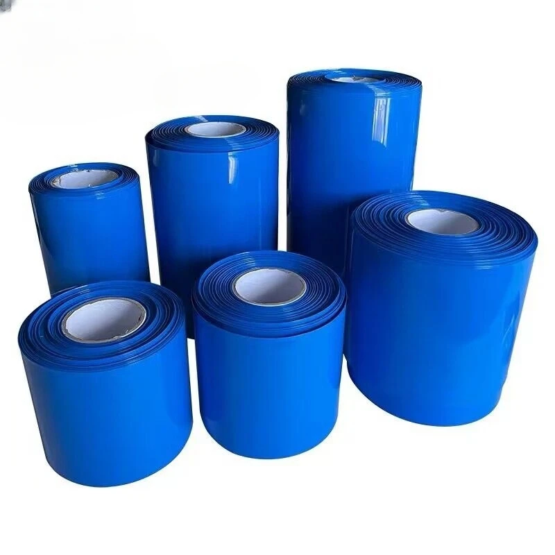 1 Meter PVC Van 18650 Batterij Packs Kabel Mouw Multi Size Krimpkous Blauw Krimp Geïsoleerde Krimpkous Voor Productie