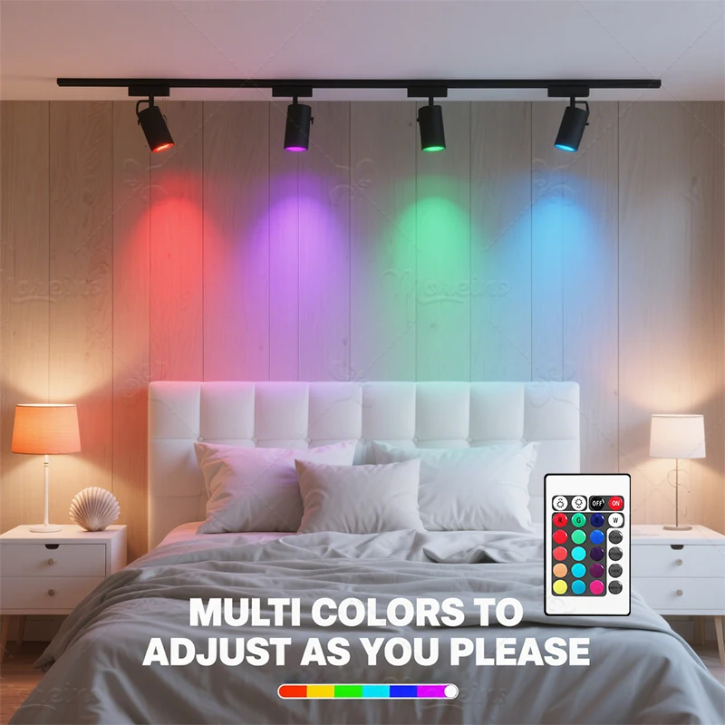 Lâmpada led rgb gu10 com controle remoto, 24 teclas, regulável, 6w, ac220v, 110v, mudança colorida para quarto, sala de estar