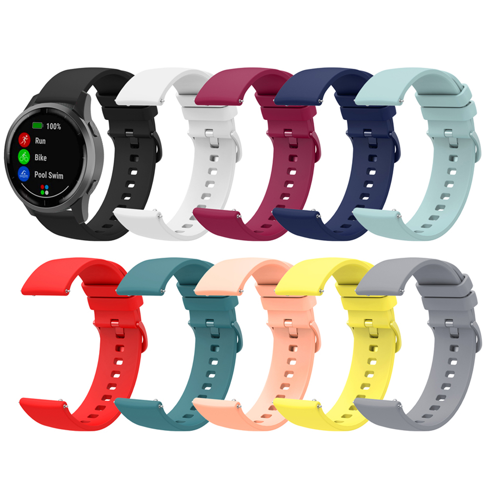 18 ミリメートル 20 ミリメートル 22 ミリメートルシリコンストラップガーミン Vivoactive 3 4 4S バンド時計 Venu サムスンアクティブ Huawei 社時計 GT 2 46 ミリメートル Amazfit GTR