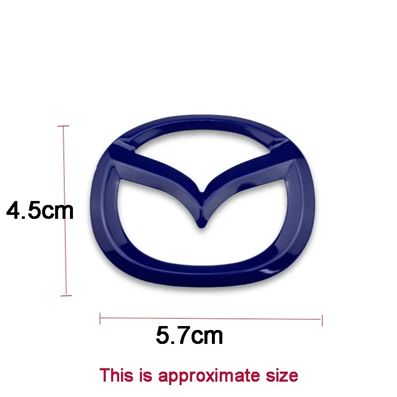 1PCS Car Steering Wheel Front Emblem Badge Logo Sticker For Mazda 2 3 5 6 7 323 626 RX7 RX8 MX3 MX5 Axela Atenza CX-3 CX-4 MPS