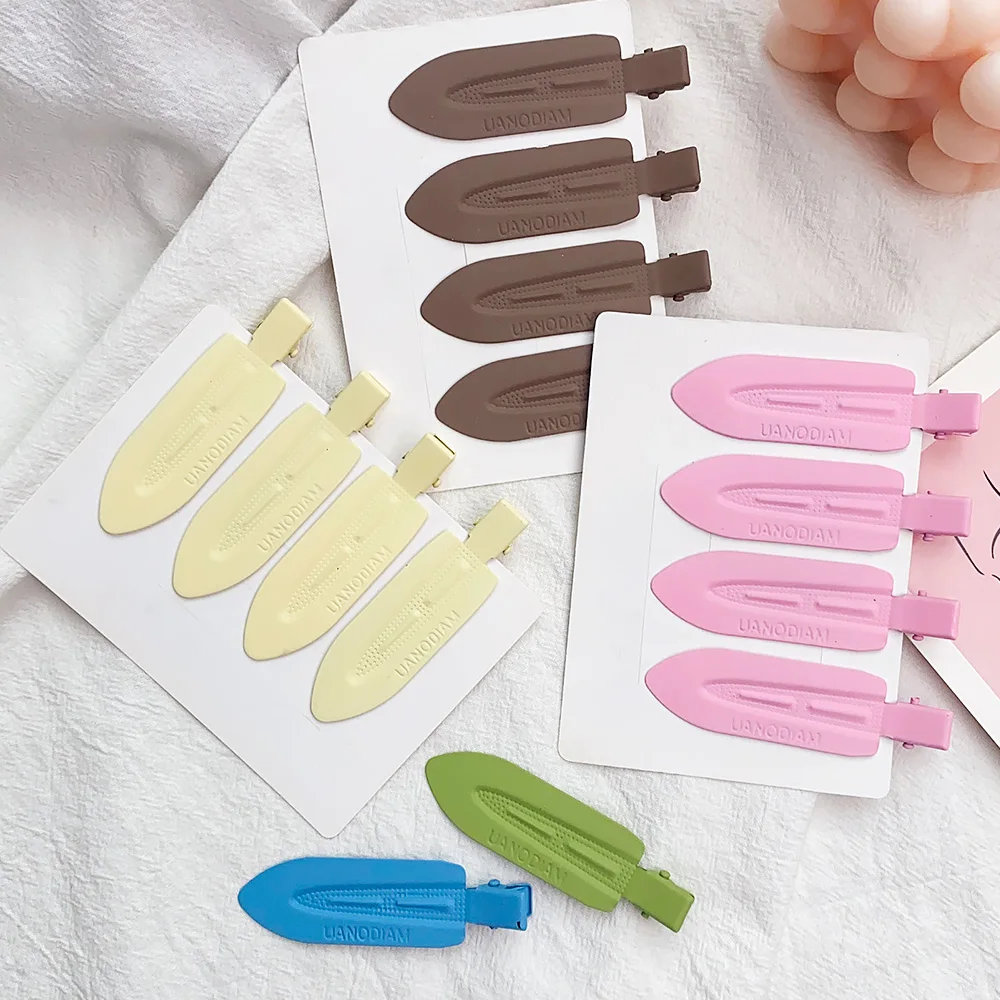 2 Cái/lốc Đồng Màu Matte Tóc Cột Tóc Kẹp Tóc Nữ Cô Gái Kẹp Tóc Ins Thời Trang Traceless Rửa Mặt Kẹp Mũ Đợi Đầu Đa Năng Thời Trang Hàn Quốc Phụ Kiện Tóc