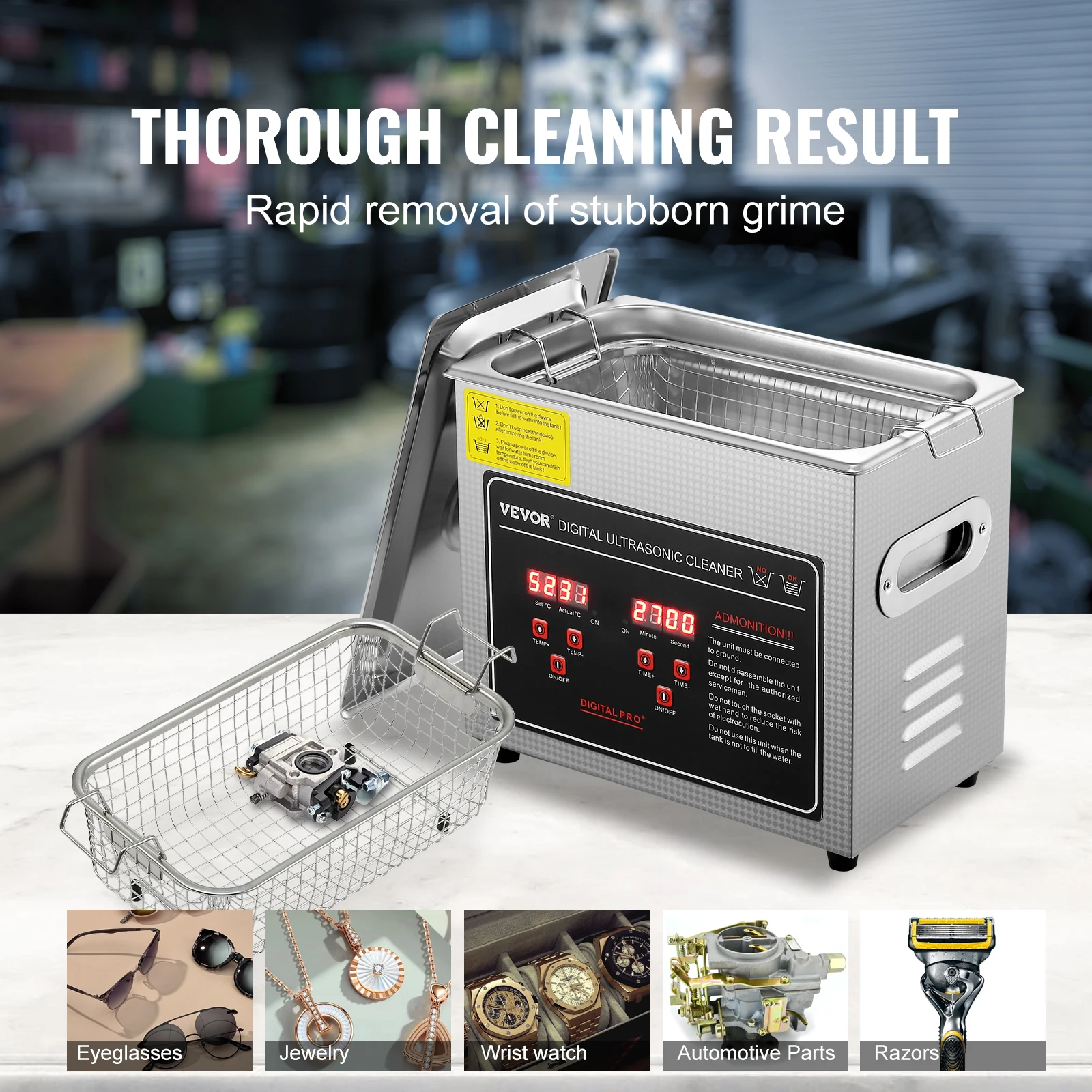 SucceBuy 2L 3L 6L 10L 22L 30L nettoyeur à ultrasons en acier inoxydable Portable nettoyage Machine à laver appareil ménager à ultrasons
