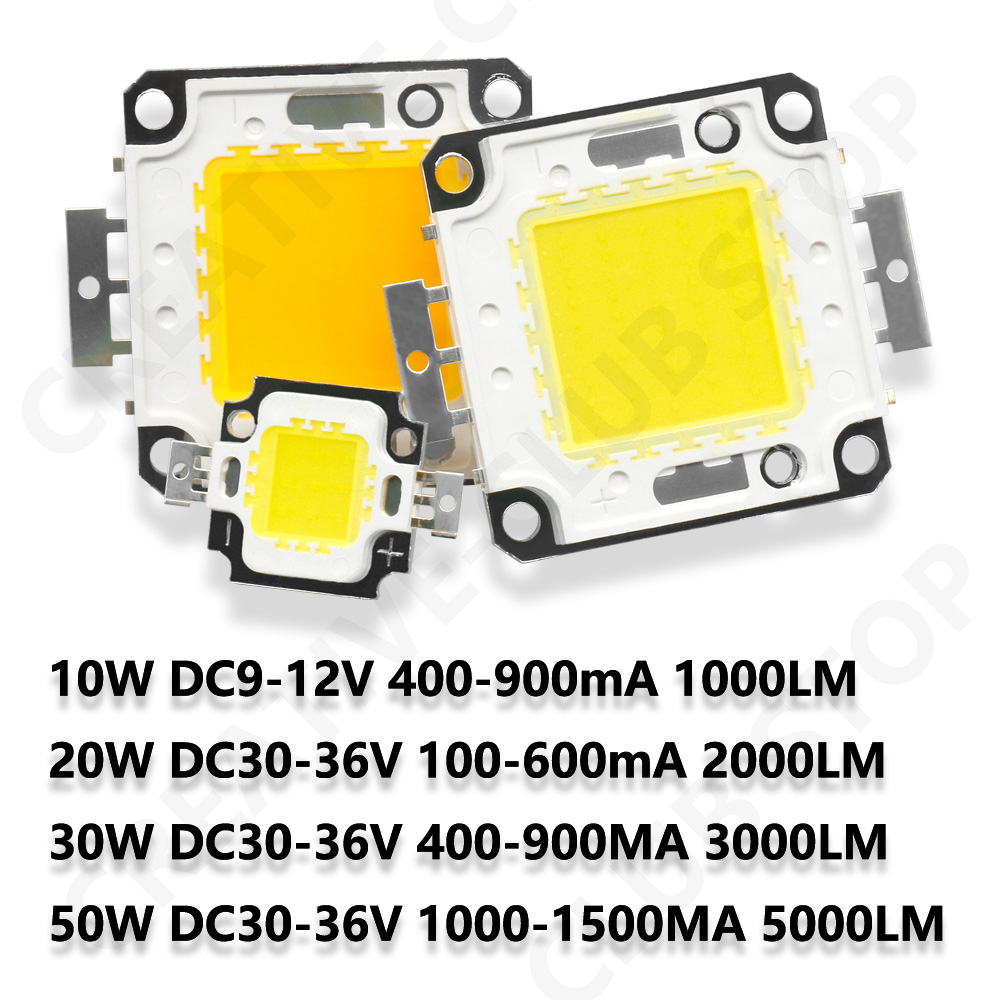 10W 20W 30W 50W LED Chip Bead COB Hintergrundbeleuchtung Matrix LED Licht Modul Beleuchtung Zubehör LED Matrix für DIY Flutlicht Scheinwerfer